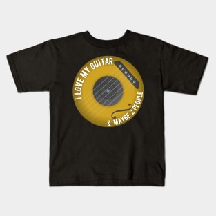 Introverted Guitarist Joke Kids T-Shirt